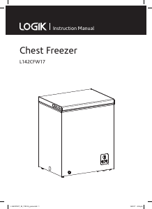 Manual Logik L142CFW17 Freezer