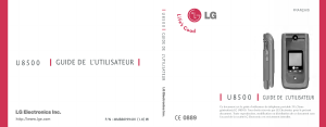Mode d’emploi LG U8500 Téléphone portable