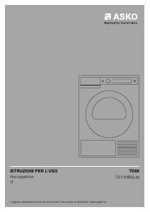Manuale Asko T511HRXLW Asciugatrice
