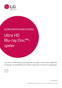 Handleiding LG UP970 Blu-ray speler
