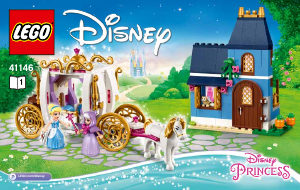 Manual Lego set 41146 Disney Princess Noite encantada da Cinderela
