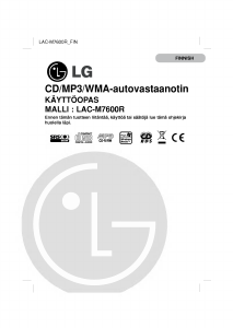Käyttöohje LG LAC-M7600R Autoradio