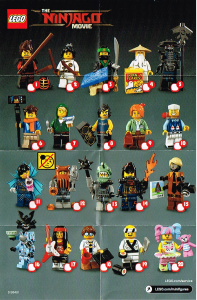 Manuál Lego set 71019 Collectible Minifigures The Ninjago Movie Series