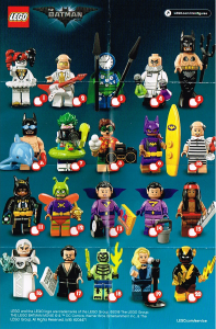 Руководство Lego set 71020 Collectible Minifigures Фильм Бэтмен серия 2