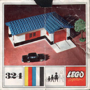 Bedienungsanleitung Lego set 324 Basic Haus mit Garage