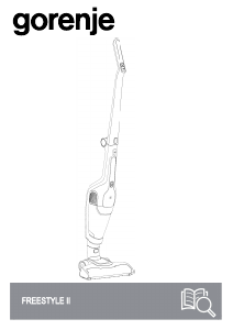 Vadovas Gorenje SVC144100FSIIBK Freestyle II Dulkių siurblys