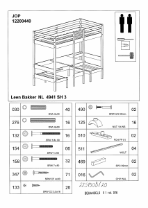 Mode d’emploi Leen Bakker Jop Structure lit mezzanine