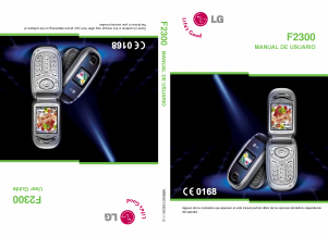 Manual de uso LG F2300BK Teléfono móvil