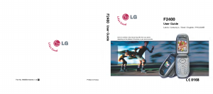 Rokasgrāmata LG F2400 Mobilais tālrunis