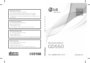 Manuale LG GD550 Telefono cellulare