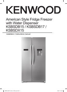 Manual Kenwood KSBSDB15 Fridge-Freezer
