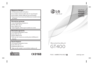 Bedienungsanleitung LG GT400 Handy