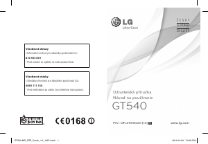 Manuál LG GT540 Mobilní telefon