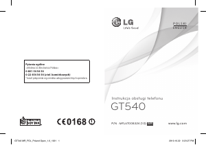Instrukcja LG GT540 Telefon komórkowy