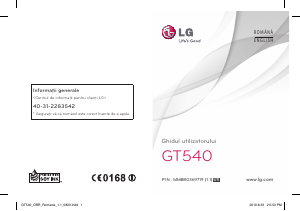 Manual LG GT540 Telefon mobil
