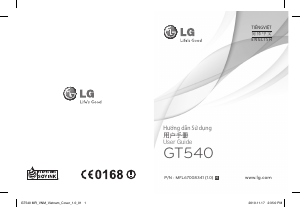 Hướng dẫn sử dụng LG GT540 Điện thoại di động