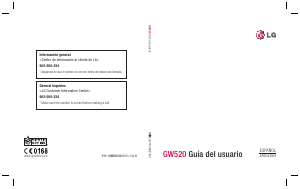 Manual de uso LG GW520 Teléfono móvil
