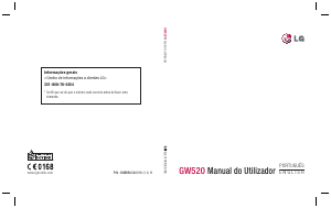 Manual LG GW520 Telefone celular