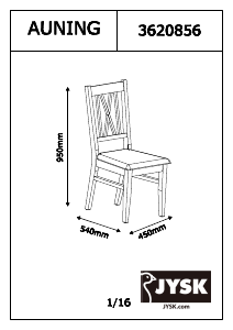 Εγχειρίδιο JYSK Auning Καρέκλα