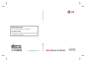 Manual LG GW620 Telefone celular