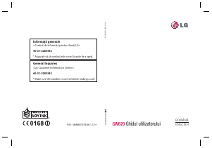 Manual LG GW620 Telefon mobil