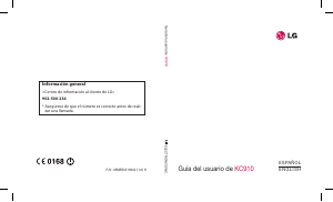 Manual de uso LG KC910I Teléfono móvil