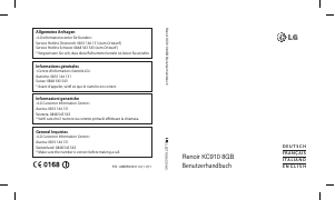 Manuale LG KC910I Telefono cellulare