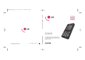 Käyttöohje LG KE820 Matkapuhelin