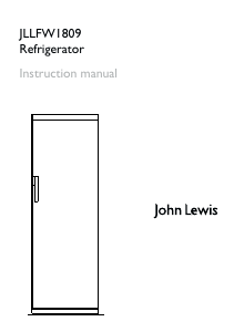 Handleiding John Lewis JLLFW 1809 Koelkast
