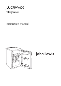 Handleiding John Lewis JLUCFRW 6001 Koelkast