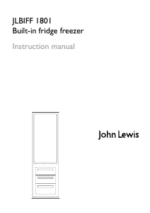 Manual John Lewis JLBIFF 1801 Fridge-Freezer