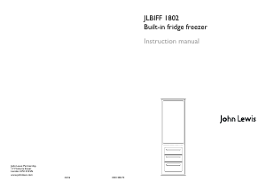 Handleiding John Lewis JLBIFF 1802 Koel-vries combinatie