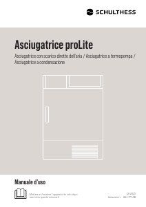 Manuale Schulthess TopLine Prime TA 9340 Asciugatrice