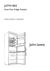 Handleiding John Lewis JLFFW 1803 Koel-vries combinatie