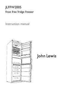 Manual John Lewis JLFFW 2005 Fridge-Freezer