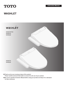 Manual TOTO SW302301 Toilet Seat