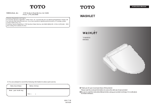 Bruksanvisning TOTO SW300401 Toalettsits