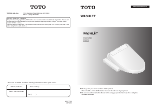 Bruksanvisning TOTO SW302401 Toalettsits