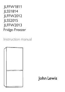 Manual John Lewis JLFFW 2012 Fridge-Freezer