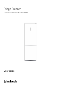 Manual John Lewis JLFSBK 2001 Fridge-Freezer