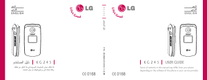 Bedienungsanleitung LG KG245 Handy