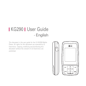 Panduan LG KG290 Telepon Seluler