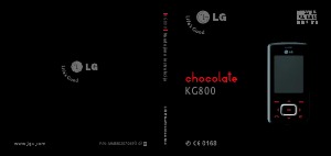 Vadovas LG KG800 Mobilusis telefonas