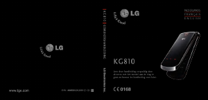 Mode d’emploi LG KG810 Téléphone portable