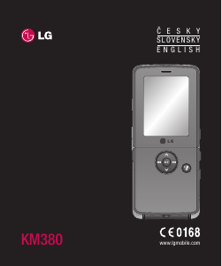 Manuál LG KM380 Mobilní telefon