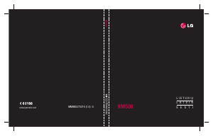 Vadovas LG KM500 Mobilusis telefonas