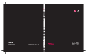Manuale LG KM500 Telefono cellulare