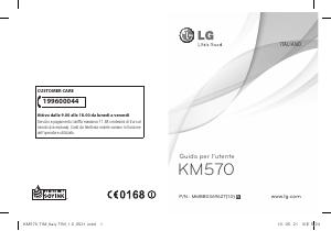 Manuale LG KM570 Telefono cellulare