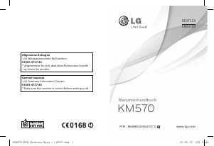 Bedienungsanleitung LG KM570 Handy