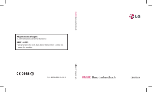 Bedienungsanleitung LG KM900 Handy